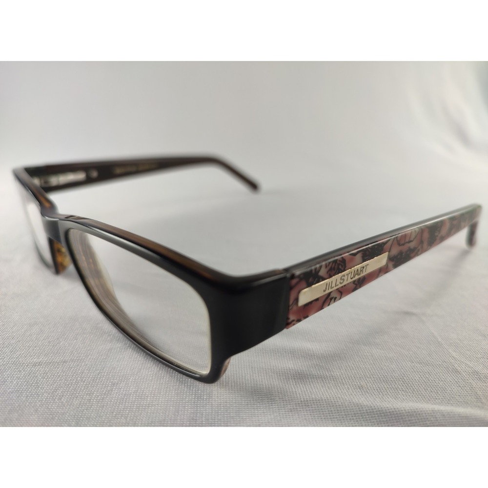 Jill Stuart JS 289-1 Tortoise Pink Floral Pattern Eyeglass Frames 53-17-135‎